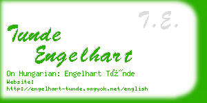 tunde engelhart business card